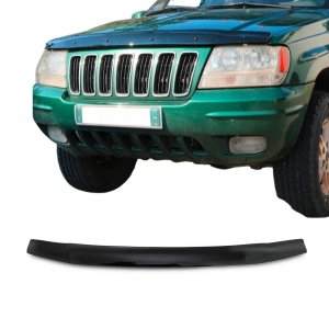 Jeep Grand Cherokee WJ Hood Deflector - Omac - Acrylic - Black - '99-'04 Jeep Grand Cherokee WJ Hood Deflector - Omac - Acrylic - Black - '99-'04